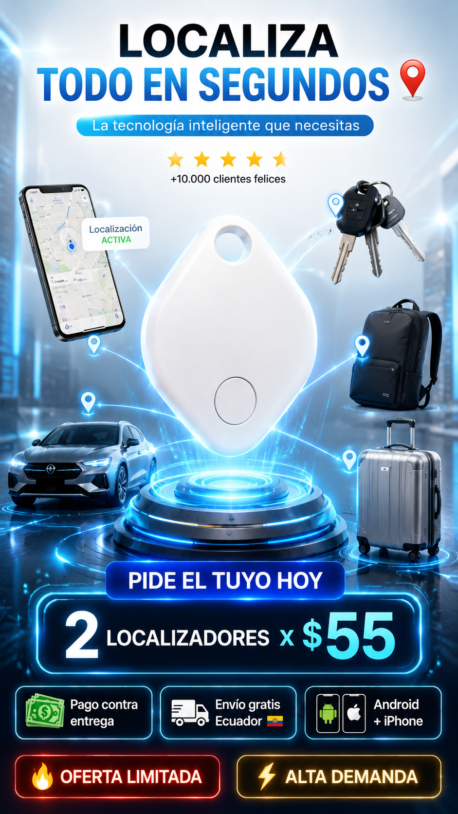 Mini Localizador (X2) / Android y Apple