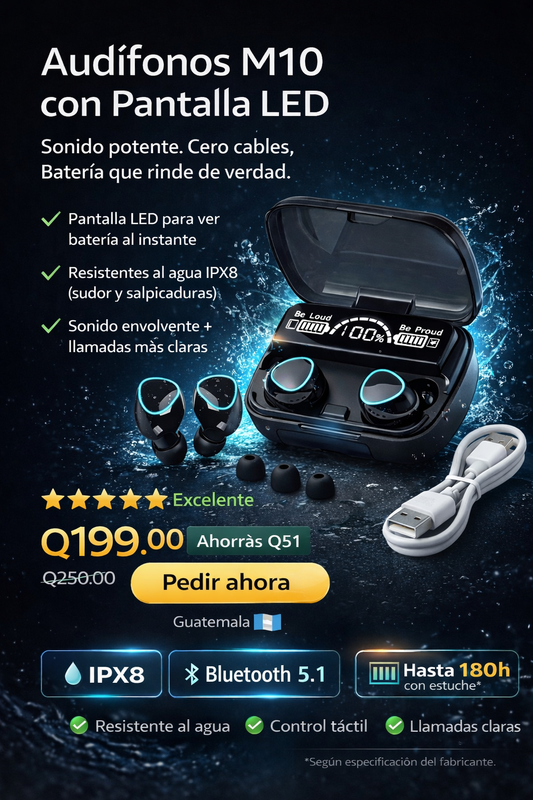 Audífonos Bluetooth A Prueba de Agua