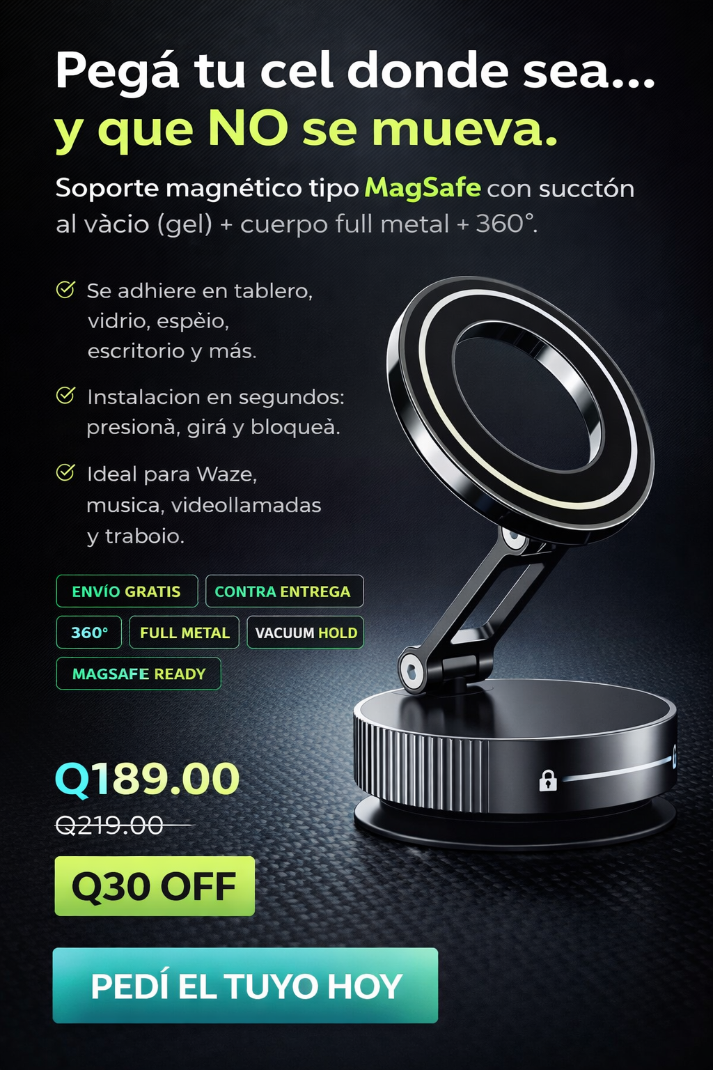 Soporte Magnético Premium Para Auto